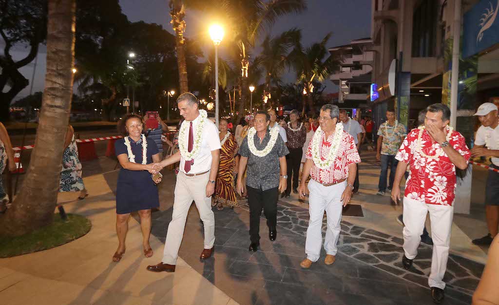La promenade du front de mer de Papeete s’allonge vers l’ouest